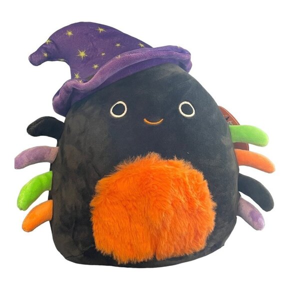 NWT SQUISHMALLOWS 8” Inch Bella The Spider Halloween PLUSH Doll - Picture 1 of 4
